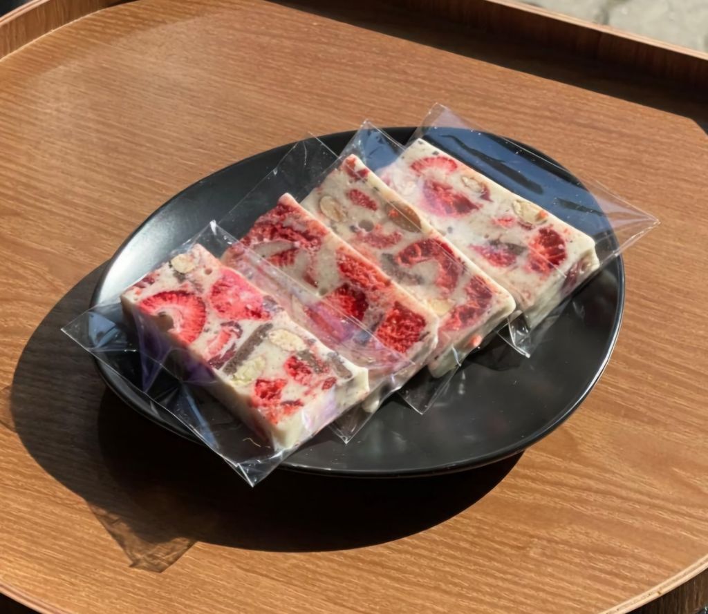 화이트 딸기 누가바